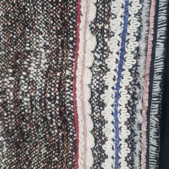 Zara woven multicolored embellished tweed mini skirt, size S - Picture 7 of 9